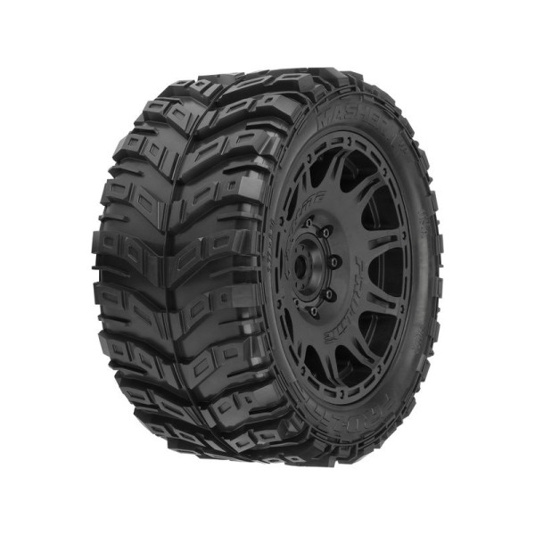 Pro-Line kolo 5.7”, pneu Masher X HP Belted, disk Raid H24 černý (2)
