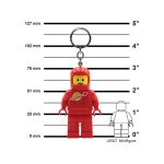 LEGO svítící klíčenka - Kosmonaut červený