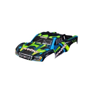 Traxxas karosérie Slash 4X4 zeleno-modrá (bezsponková)