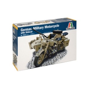 Italeri German Military Motorcycle with Sidecar (1:9)