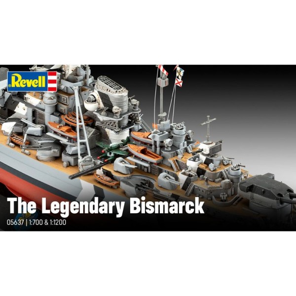 Revell The Legendary Bismarck (1:700 + 1:1200) (giftset)
