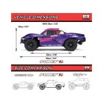 Arrma Fury 223S BLX 2WD 1:10 RTR DSC fialová