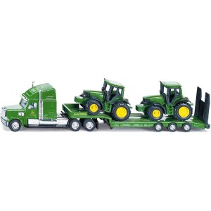 SIKU Farmer - Tahač s podvalníkem a traktory John Deere 1:87