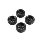 Spec T CS Wheel Offset 3 Black w/Tire 4ks pro 1/10 Silniční