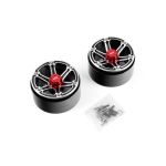 2.2 Aluminum CNC 6 Spoke Beadlock Wheel 2ks, Černé