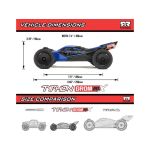 Arrma Typhon Grom 223S BLX 1:18 4WD RTR modrá