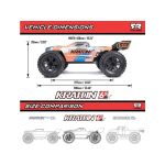 Arrma Kraton 6S V6 BLX 1:8 4WD RTR modrá/oranžová
