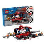 LEGO City - Zastávka v boxech F1 a personál s vozem Ferrari