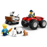 LEGO City - Červený traktor s přívěsem a ovcemi