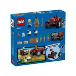 LEGO City - Červený traktor s přívěsem a ovcemi