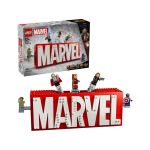 LEGO Marvel - Logo MARVEL a minifigurky