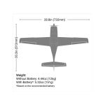 E-flite Cirrus SR22T 0.73m AS3X SAFE Select BNF Basic