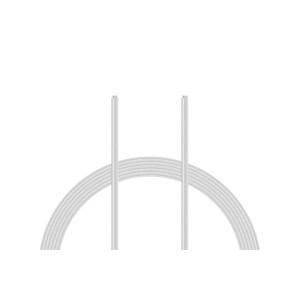 Kabel PVC 0.055mm2 10m (bílý)