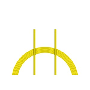 Kabel PVC 0.055mm2 10m (žlutý)