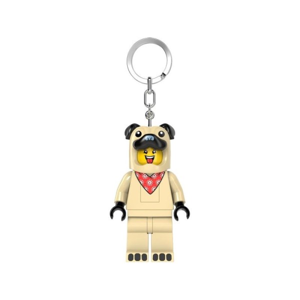 LEGO svítící klíčenka - Mopsík