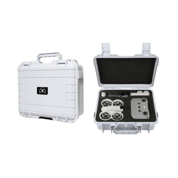 DJI Neo + RC Motion 3 - bílý odolný kufr s popruhem přes rameno