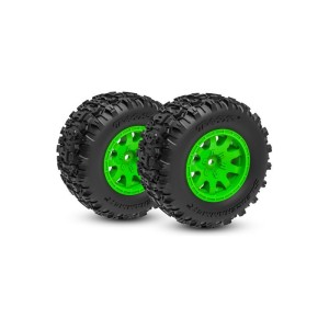 Traxxas kolo 2.1/2.6”, disk zelený, pneu Sledgehammer (přední) (2)