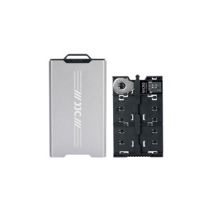 JJC Hliníkový dvojstranný úložný box na paměťové karty (4SD + 12TF + 2 Nano SIM)