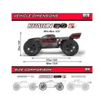 Arrma Kraton 6S BLX V6 1:8 4WD EXtreme Bash RTR černá