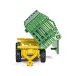 SIKU Farmer - John Deere s čelním nakladačem a přívěsem 1:87