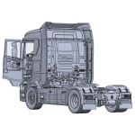 Italeri Scania S770 4x2 Normal Roof Grey Cab (1:24)
