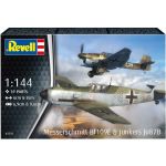 Revell Messerschmitt Bf109E, Junkers Ju87B Stuka (1:144)