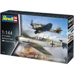 Revell Messerschmitt Bf109E, Junkers Ju87B Stuka (1:144)