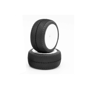 TZO G-ONE 1/10 buggy zadní kola nalepená SOFT (2 ks)