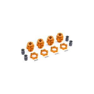 Traxxas náboj kola krátký hliníkový oranžový (pro #9080)