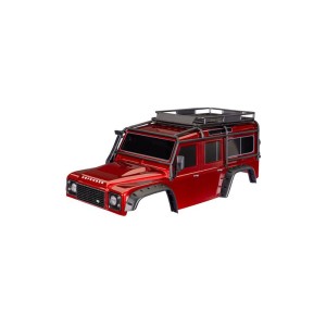 Traxxas karosérie TRX-4 Land Rover Defender červená (bezsponková)
