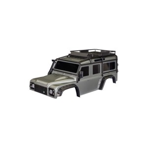 Traxxas karosérie TRX-4 Land Rover Defender stříbrná (bezsponková)