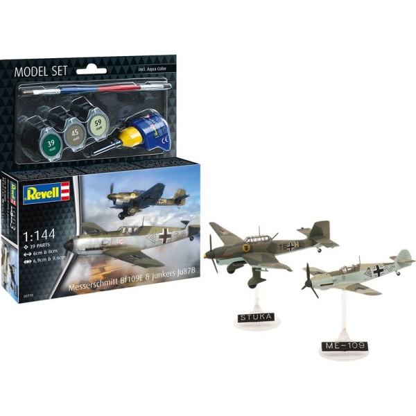 Revell Messerschmitt Bf109E + Ju87B Stuka (1:144) (sada)