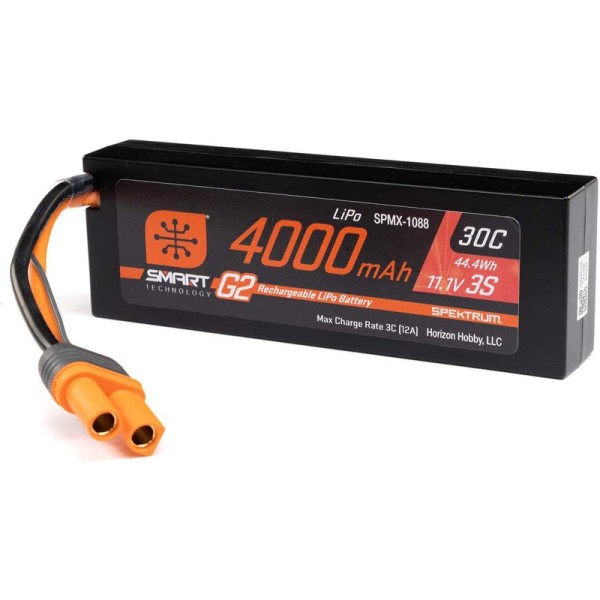 Spektrum Smart G2 LiPo 11.1V 4000mAh 30C HC IC5
