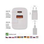 Síťový USB adaptér (zdroj) GaN PD 20W