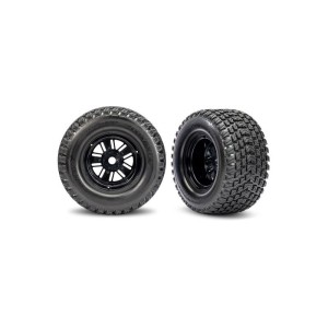Traxxas kolo, disk Sand Car černý, pneu Gravix (zadní) (pár)