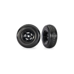Traxxas kolo 3.2/4.9”, disk Sand Car černý, pneu (přední) (pár)