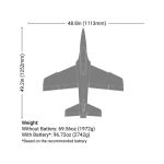 E-flite Habu XS eXtra Sport 1.1m 80mm EDF AS3X+ SAFE Select BNF Basic