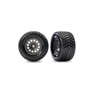 Traxxas kolo 2.1/2.6”, disk uhlově šedý, pneu Gravix (zadní) (2)