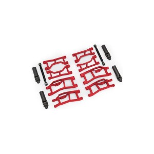 Traxxas sada závesů kol Mini Wide Maxx červená
