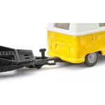 SIKU Super - Volkswagen T1 s tahačem a Beetlem 1:50