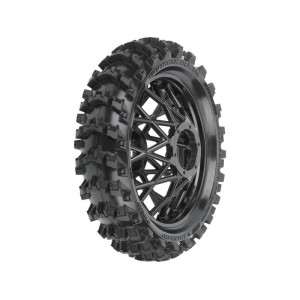 Pro-Line kolo s pneu 1:4 Dunlop Geomax MX14 V2 Bead CR4 zadní, disk černý: Promoto-MX