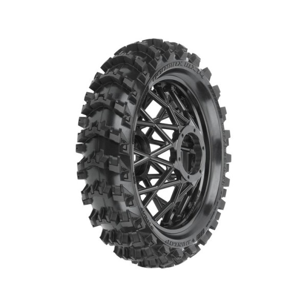 Pro-Line kolo s pneu 1:4 Dunlop Geomax MX14 V2 Bead CR4 zadní, disk černý: Promoto-MX