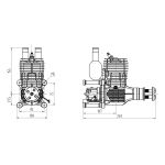 NGH GT65 Dvoutaktní benzinový motor