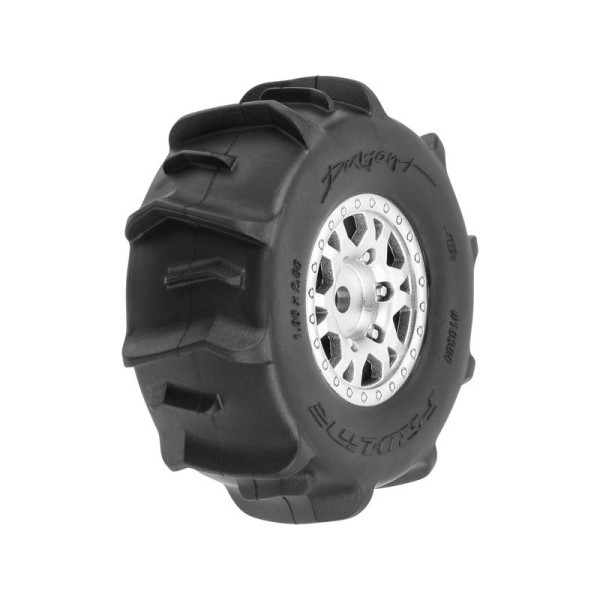 Pro-Line kolo 1:16, pneu Dumont, disk černý, H12mm (4): Mojave GROM