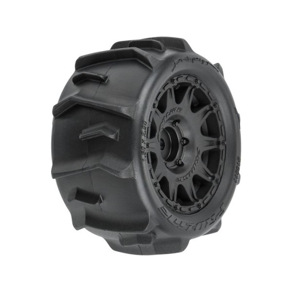 Pro-Line kolo 1:18, pneu Dumont, disk černý, H12mm (4): Granite GROM