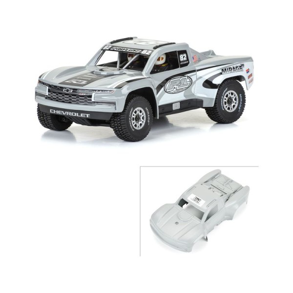 Pro-Line karosérie 1:16 2019 Chevy Trophy Truck šedá: Grom