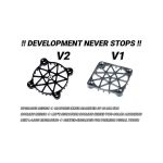 Hliníková ochranná mřížka V2 pro 40mm ventilátor včetně montážního materiálu