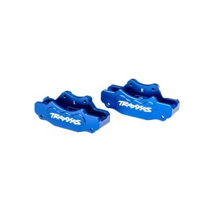 Traxxas třmen přední brzdy hliníkový modrý (pár)