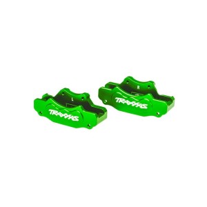 Traxxas třmen přední brzdy hliníkový zelený (pár)