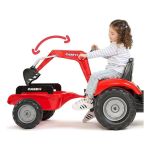 FALK - Šlapací traktor Case IH Puma 240CVX s nakladačem, rypadlem a vlečkou
